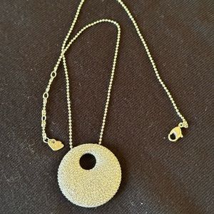 Beautiful Swarovski Crystal Circle Pendant. Rare and absolutely stunning.